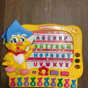 Alphabet Learning Toy - Yellow and Blue